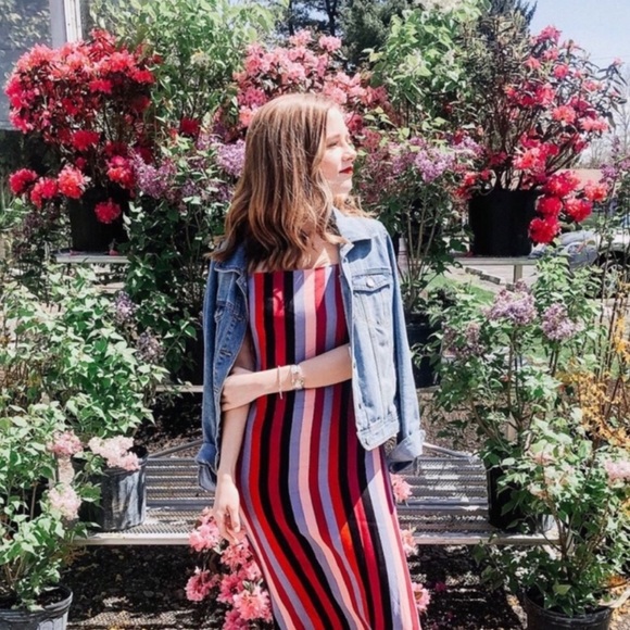 Reformation Dresses & Skirts - Reformation | Rosaly Isabel Striped Midi Dress 8
